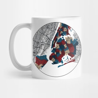 New York City Neighborhood Street Map Mug